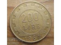 200 lire 1980 - Italia