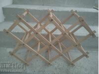 Wooden bottle rack