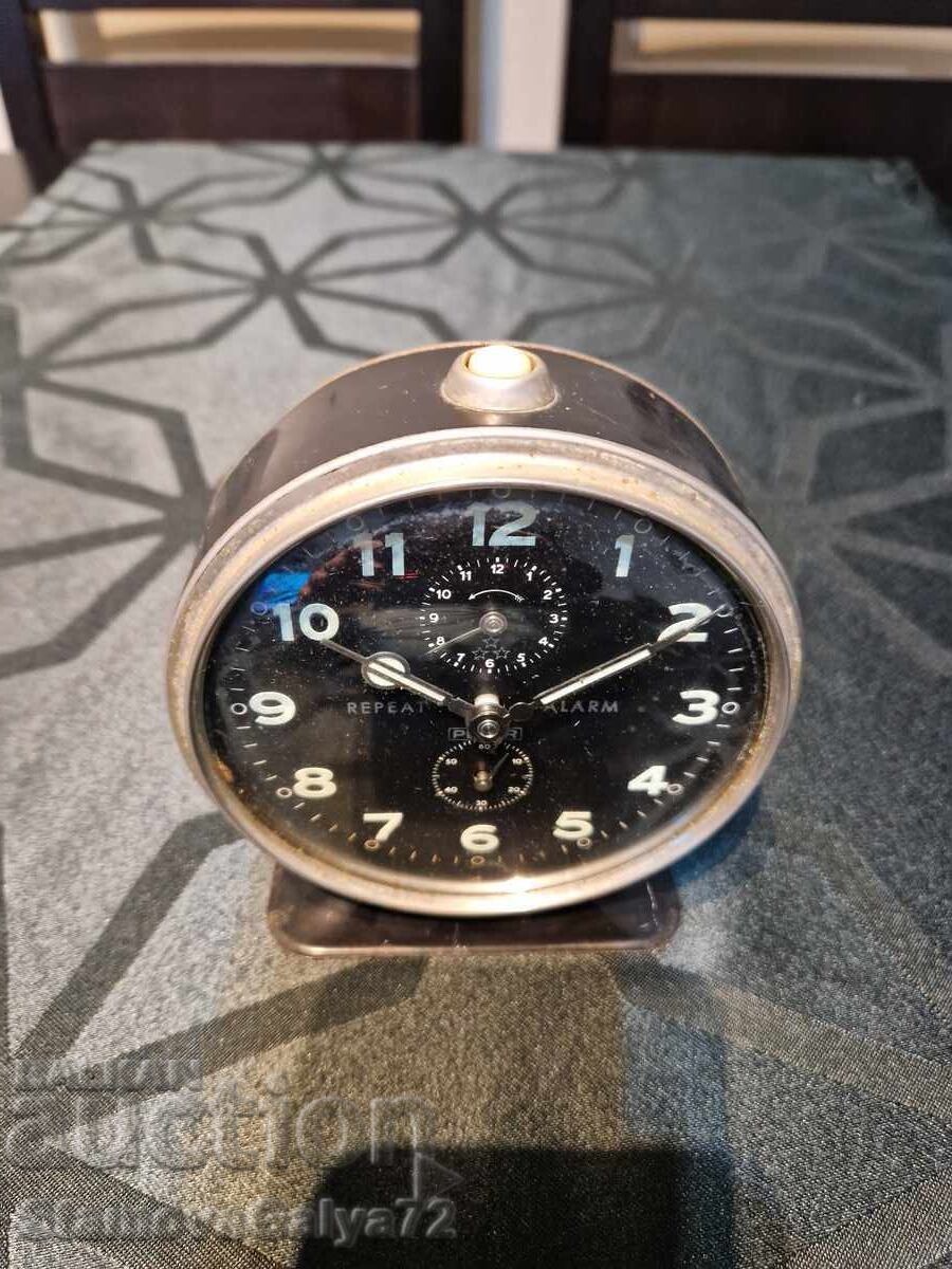 Auction Antique collectible German alarm clock Peter Auction Antique collectible German alarm clock Peter