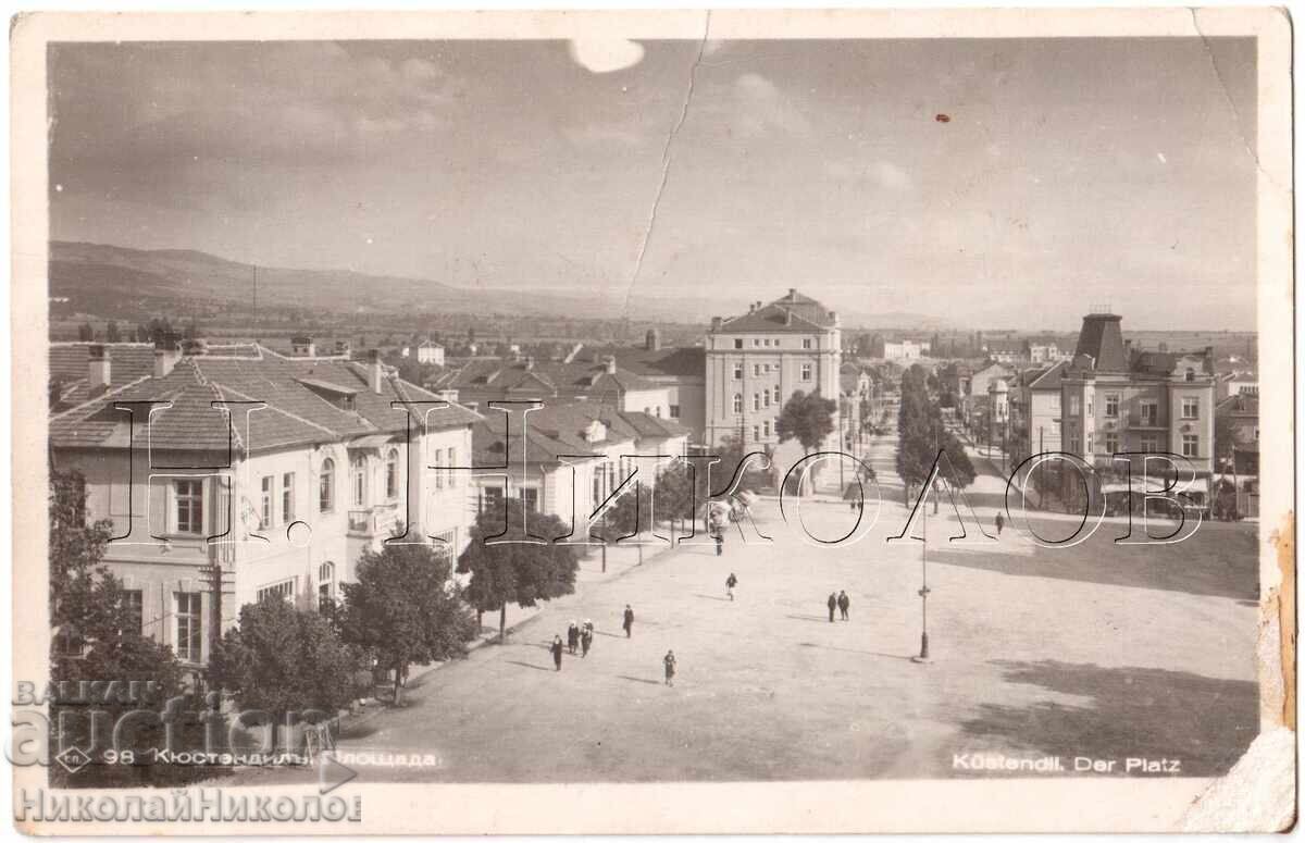 1940 OLD CARD KYUSTENDIL SQUARE PASKOV D317
