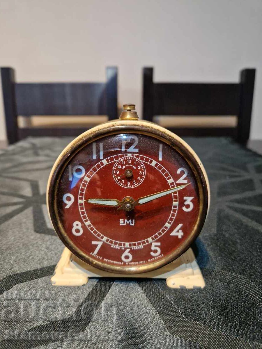Auction Rare antique collectible French alarm clock SMI Auction Rare antique collectible French alarm clock SMI