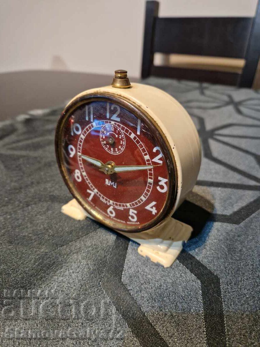 Rare antique collectible French alarm clock SMI - 5 Rare antique collectible French alarm clock SMI - 5
