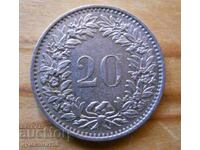 20 centimes (rape) 1975 - Switzerland