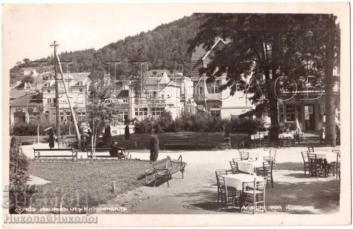1940 OLD CARD KYUSTENDIL CITY VIEW PASKOV D326