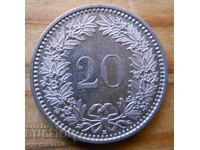 20 centimes (rape) 2012 - Switzerland