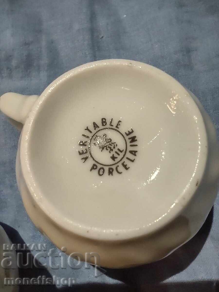 6 pcs. porcelain coffee cups - without saucers with price 12.00 BGN | € 6.14