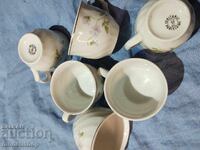 6 pcs. porcelain coffee cups - without saucers