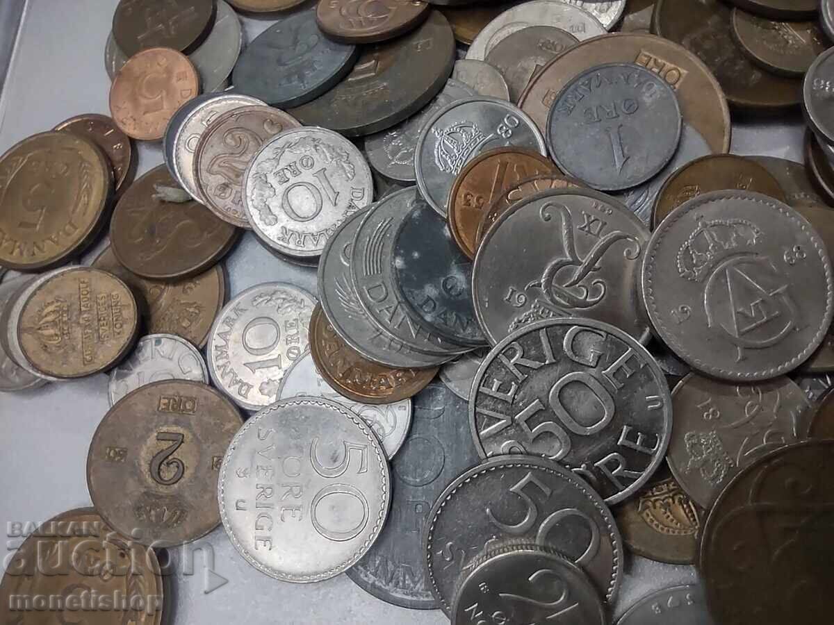 Πάνω από 120 τεμ. Κέρματα ORE - Σουηδία και Δανία με τιμή 80.00 BGN | € 40.90 Πάνω από 120 τεμ. Κέρματα ORE - Σουηδία και Δανία με τιμή 80.00 BGN | € 40.90