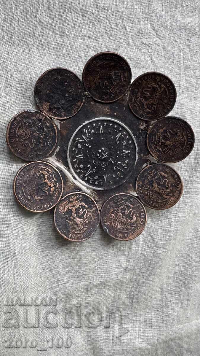 Ένα σωρό μεξικάνικα νομίσματα