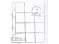 Pack of 5 sheets with coin interleaves in cardboard boxes