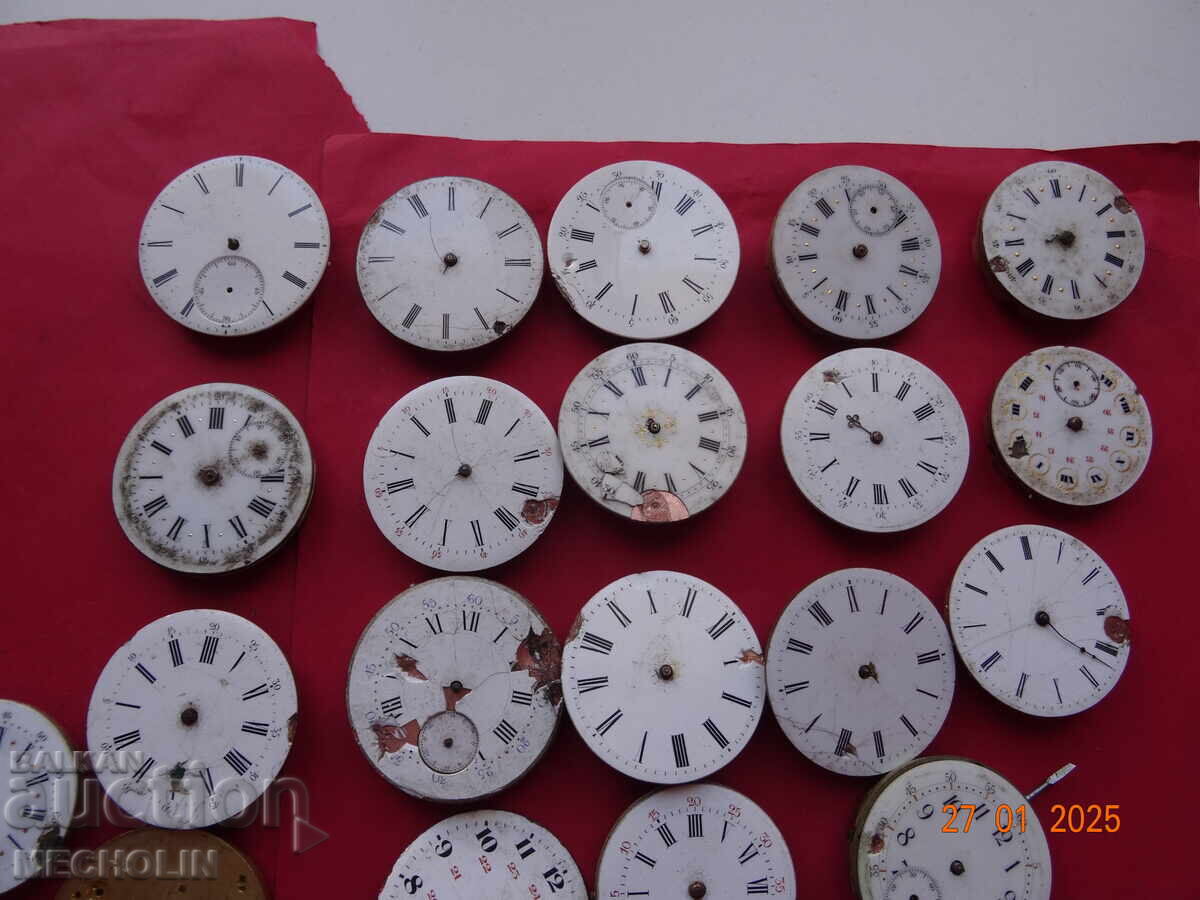 LOT OF POCKET WATCH MOVEMENT MECHANISMS 1 with price 120.00 BGN | € 61.36 LOT OF POCKET WATCH MOVEMENT MECHANISMS 1 with price 120.00 BGN | € 61.36
