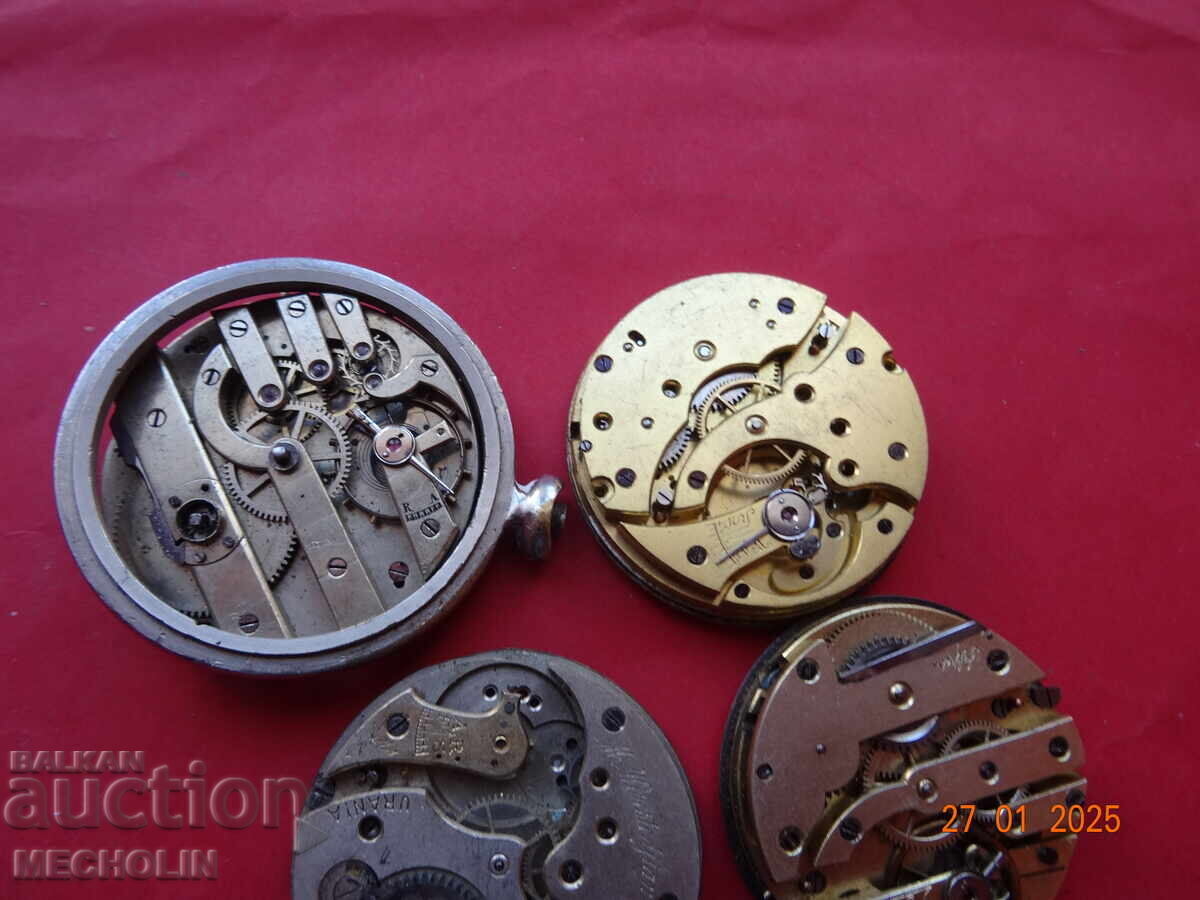 LOT OF POCKET WATCH MOVEMENT MECHANISMS 5 - 6 LOT OF POCKET WATCH MOVEMENT MECHANISMS 5 - 6