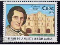 1998. Cuba. 145th anniversary of the death of Felix Varela.