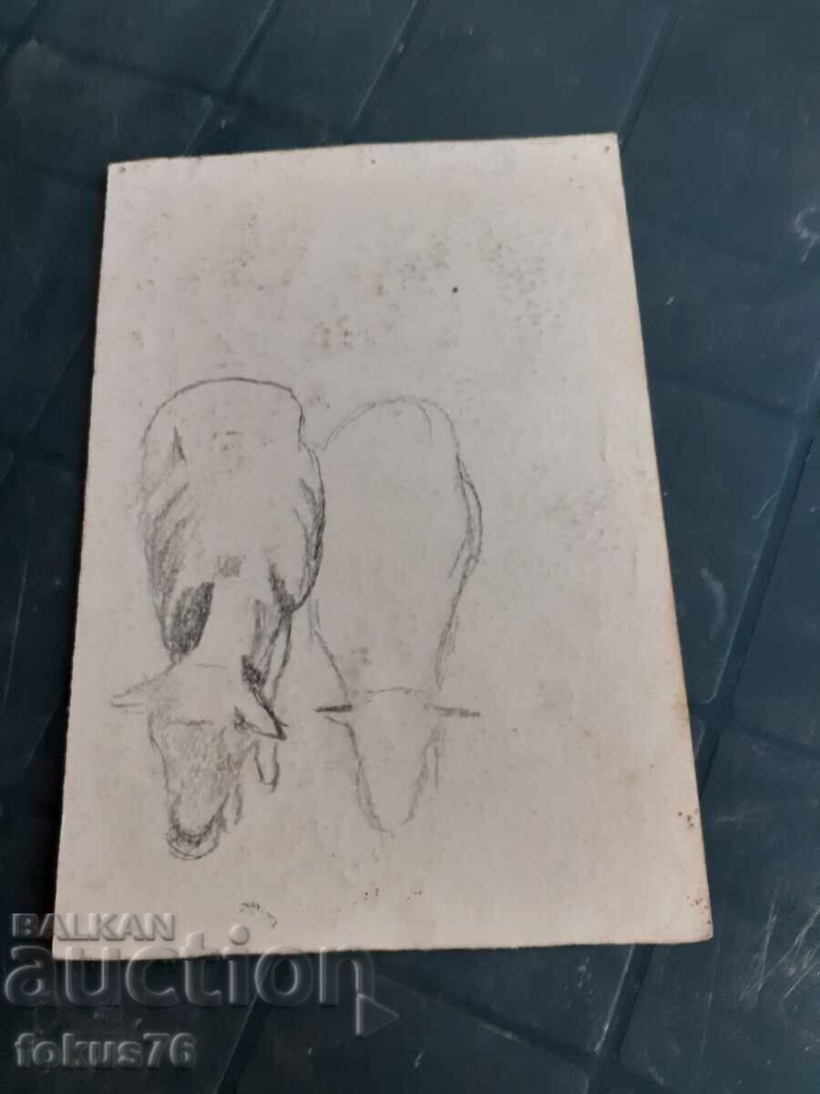 Auction Old master drawing with pastels - painting Auction Old master drawing with pastels - painting