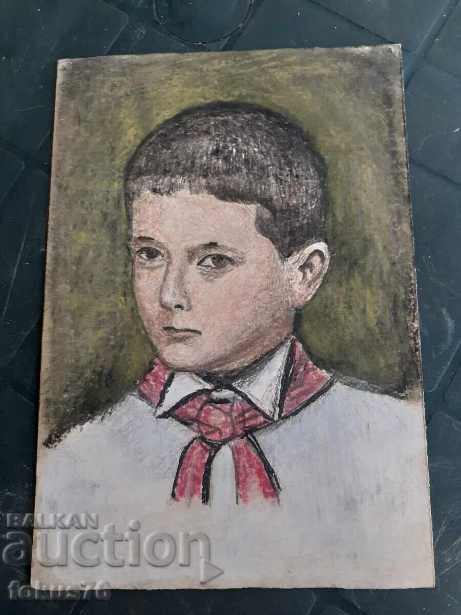 Old master drawing with pastels - painting Old master drawing with pastels - painting