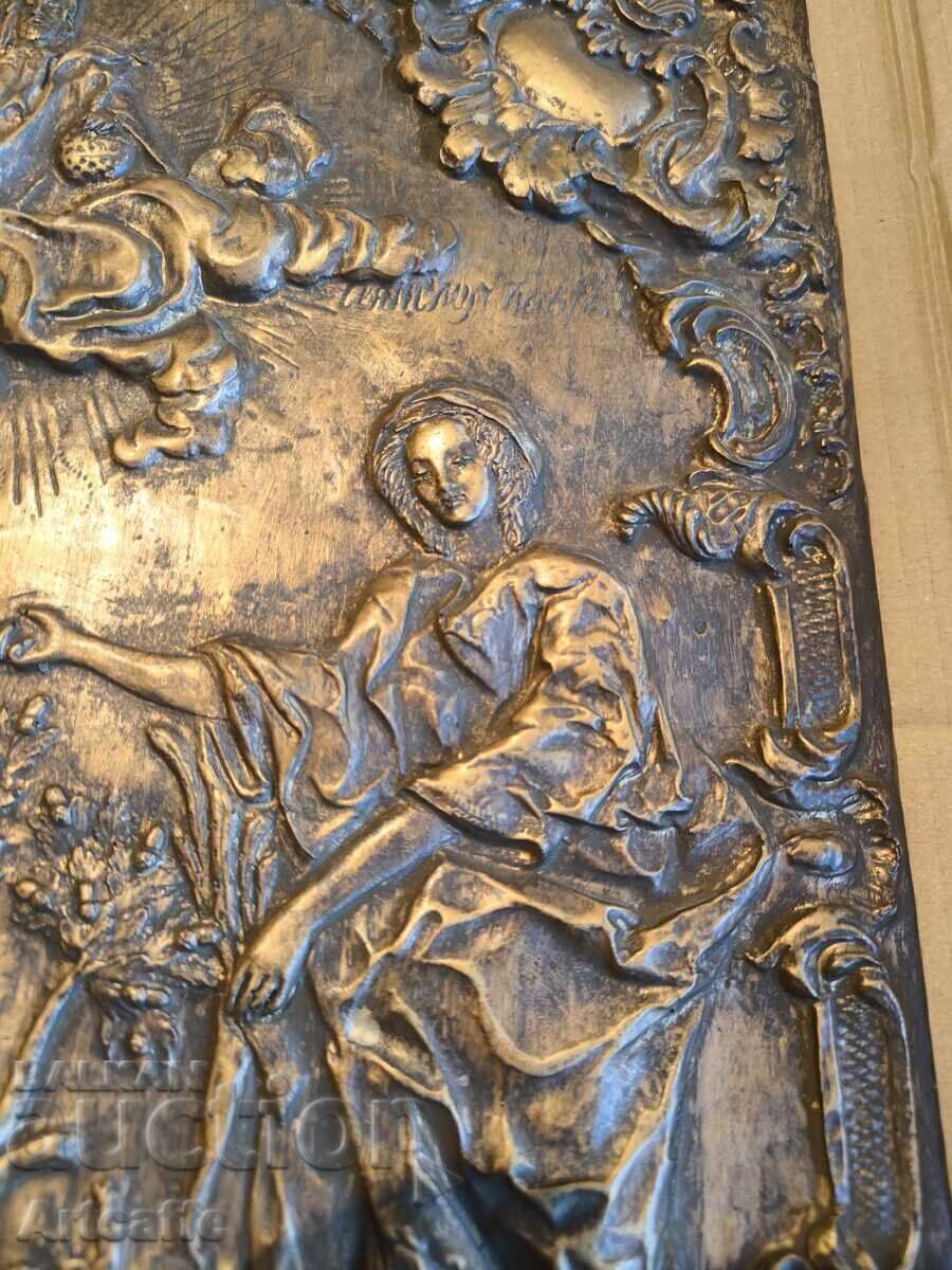 Auction Icon, church panel - Christ, Virgin Mary Auction Icon, church panel - Christ, Virgin Mary