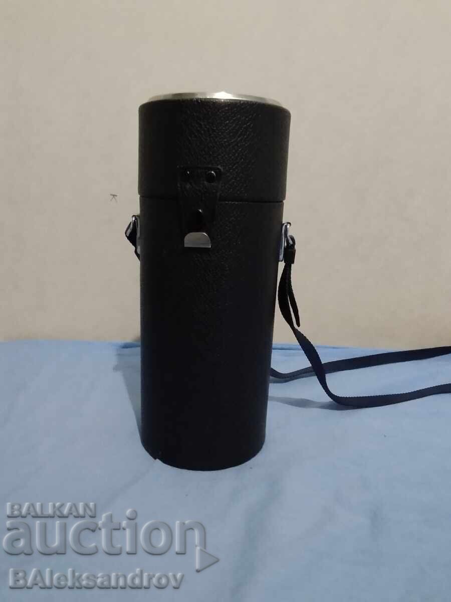 Husa din piele pentru lentile mare