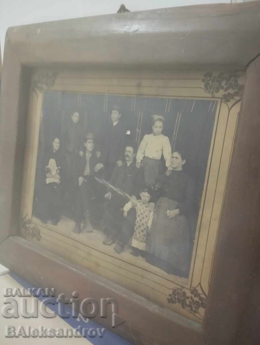 Old large framed photo - 5 Old large framed photo - 5