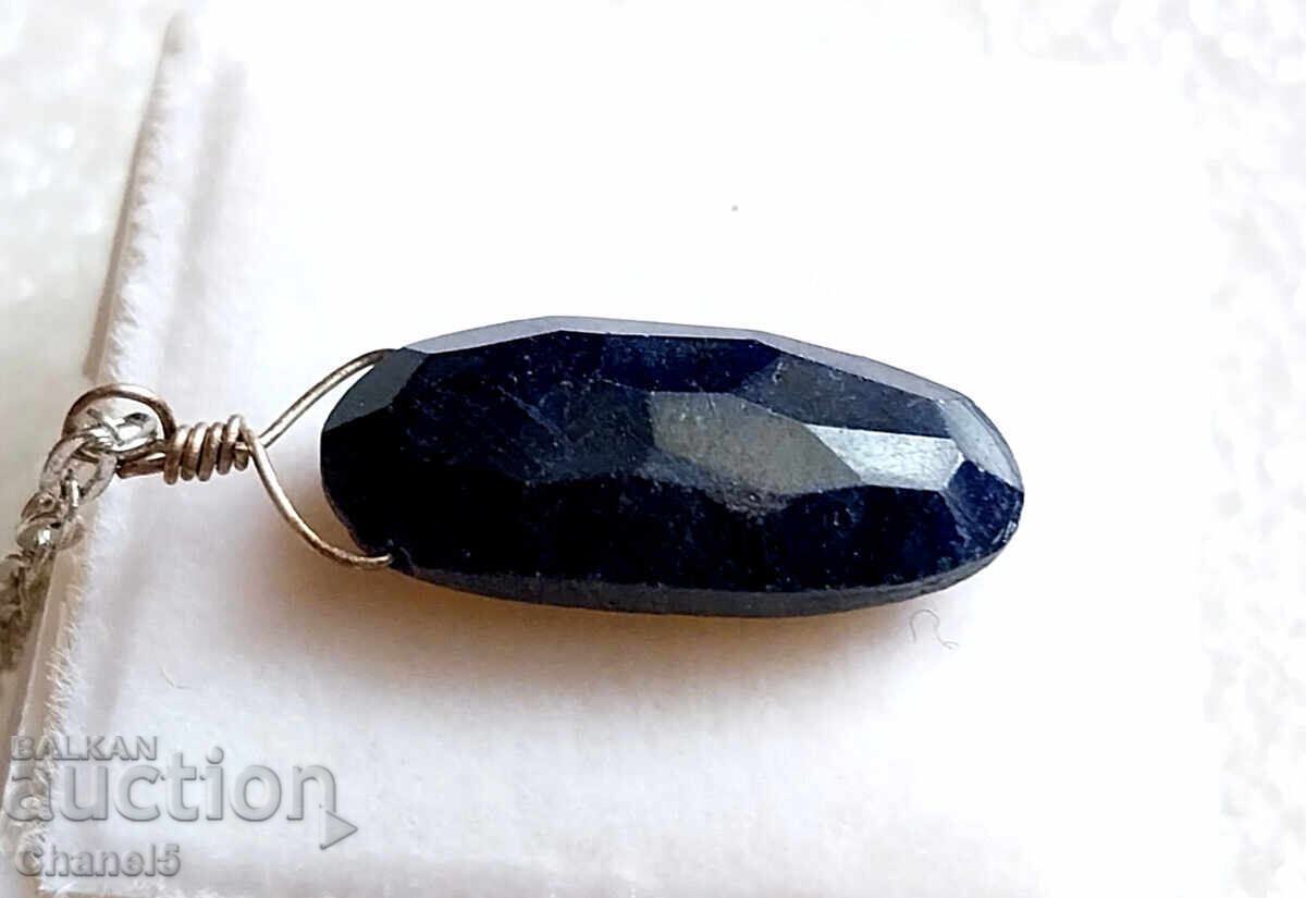 MEDALLION with NATURAL SAPPHIRE AND SILVER 925 (953) - 6 MEDALLION with NATURAL SAPPHIRE AND SILVER 925 (953) - 6