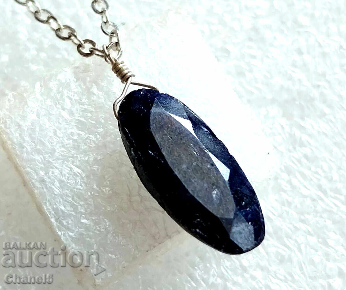 MEDALLION with NATURAL SAPPHIRE AND SILVER 925 (954) - 6 MEDALLION with NATURAL SAPPHIRE AND SILVER 925 (954) - 6