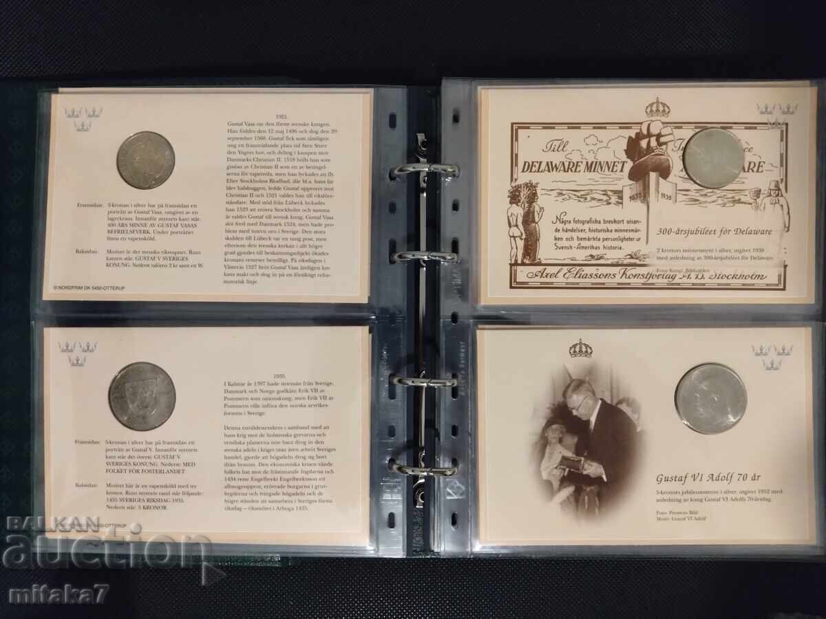 Album with commemorative coins Sweden with price 680.00 BGN | € 347.68