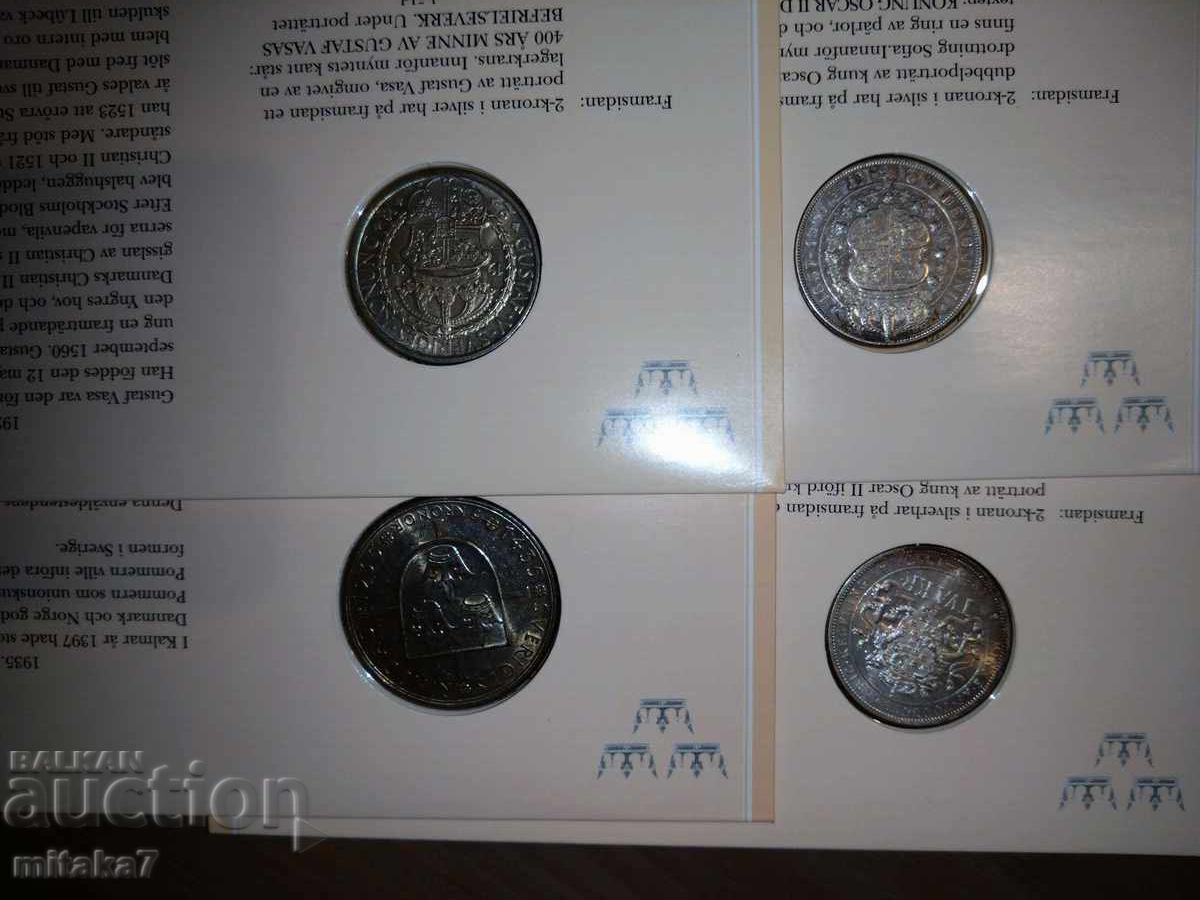 Албум с юбилейни монети Швеция - 5