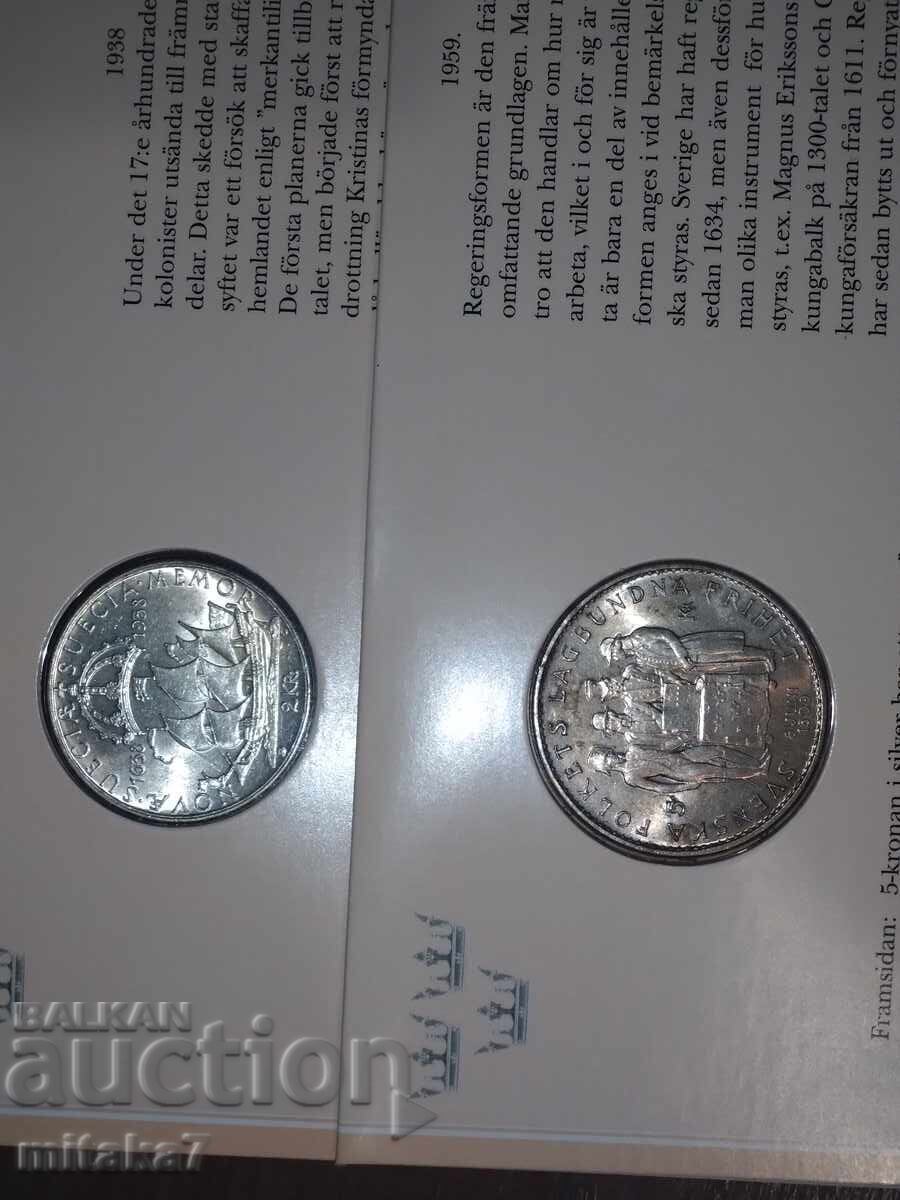 Album with commemorative coins Sweden - 7
