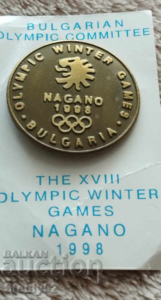 Olympic badge from Nagano '98. Olympic badge from Nagano '98.