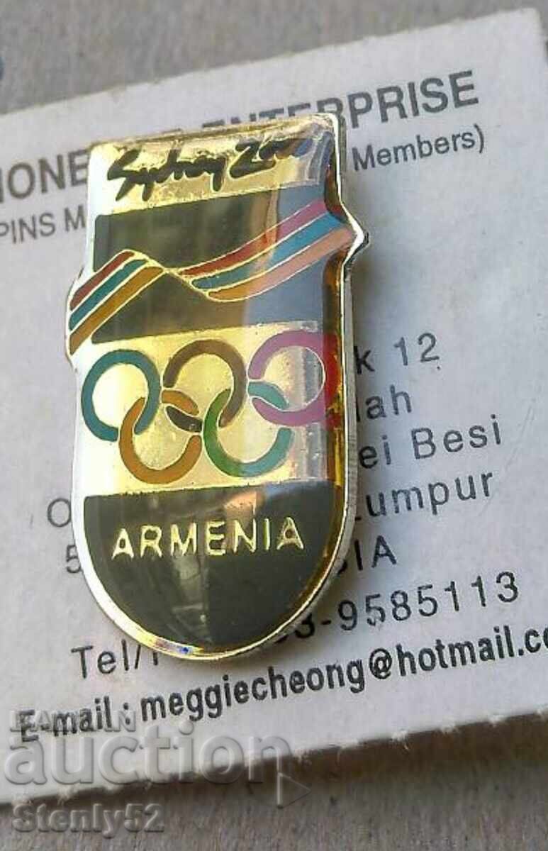Olympic badge Sydney 2000 - Armenian. Olympic badge Sydney 2000 - Armenian.