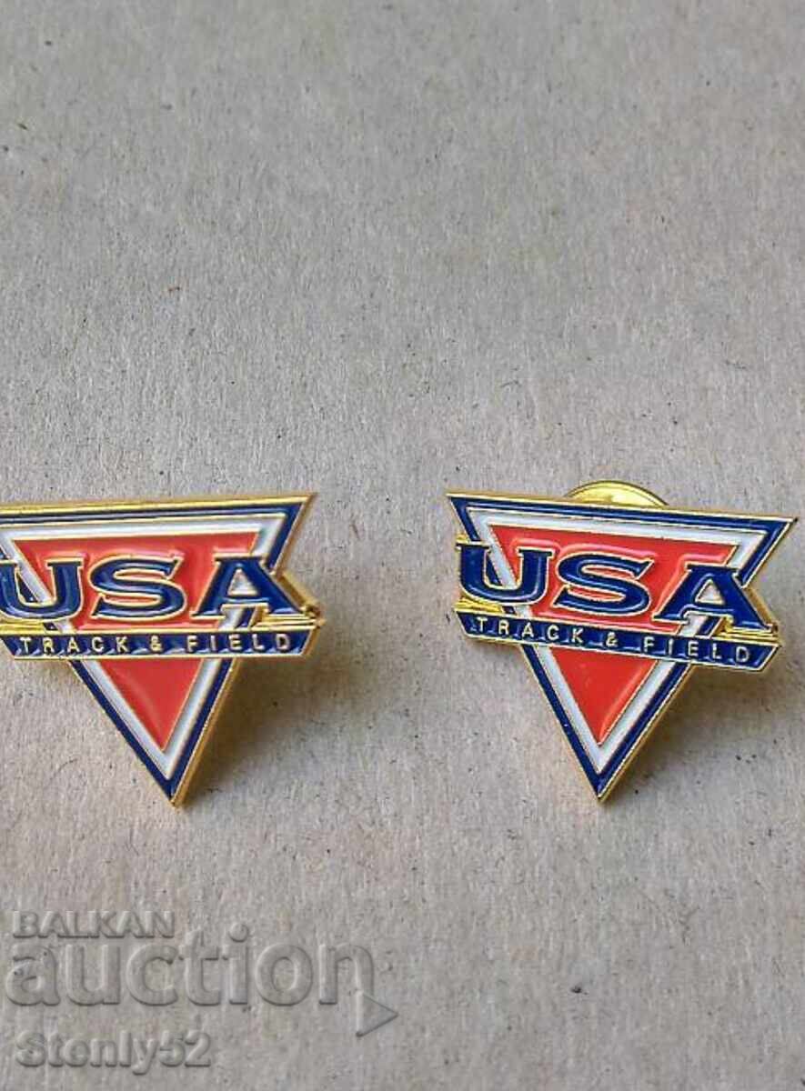2 pcs. USA badges