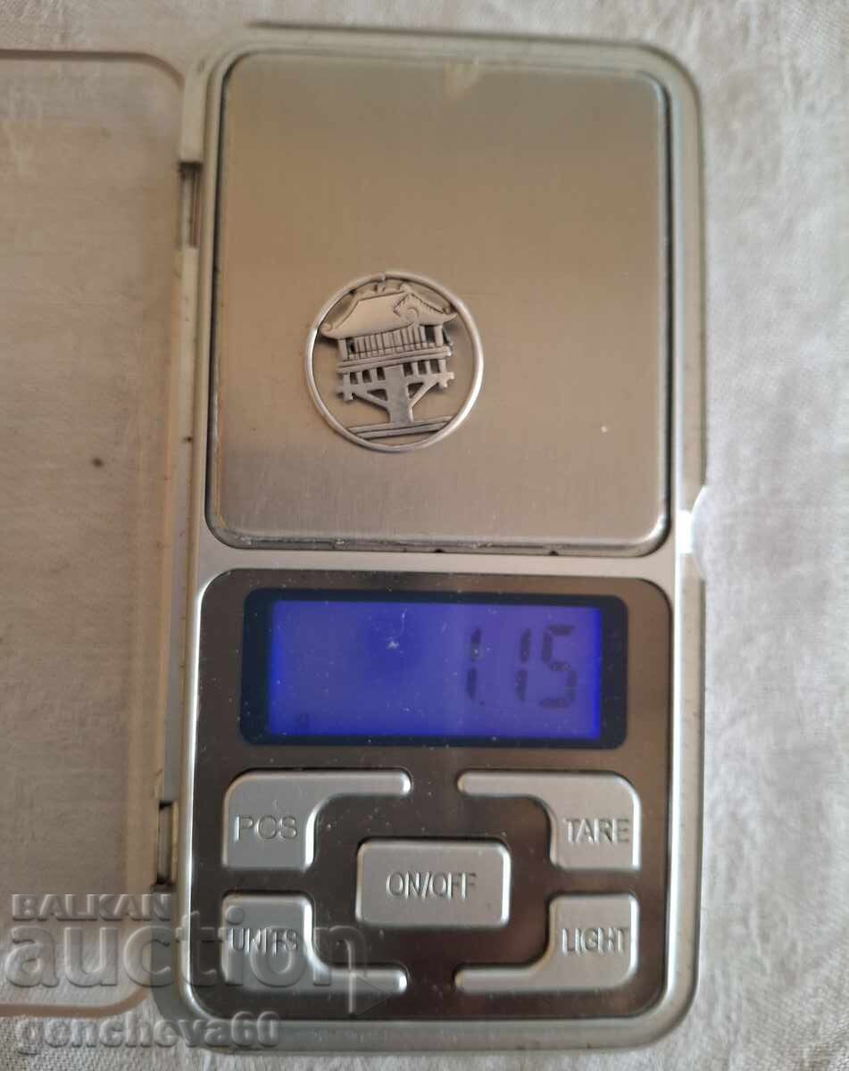 Rare old badge, brooch Vietnam silver, markings - 6 Rare old badge, brooch Vietnam silver, markings - 6