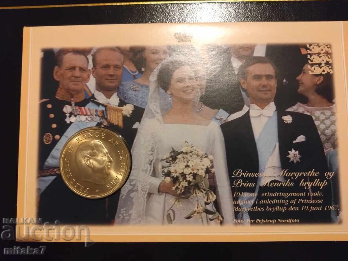10 kroner 1967, Denmark 10 kroner 1967, Denmark