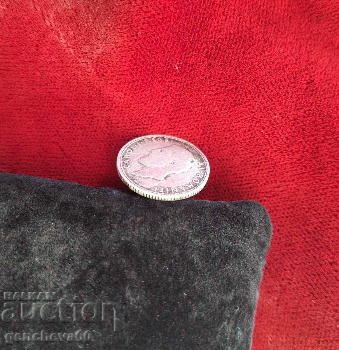 Auction 50 BANI Romanian Silver Coin 1910 Auction 50 BANI Romanian Silver Coin 1910