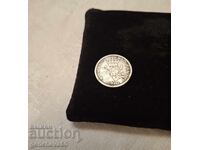 50 BANI Romanian Silver Coin 1910