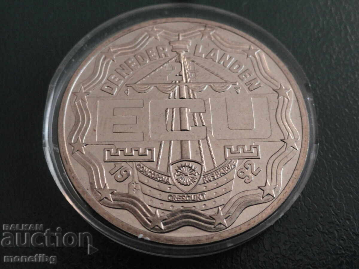 Netherlands 1992 - 2½ ECU "King Willem I" (m) - 6 Netherlands 1992 - 2½ ECU "King Willem I" (m) - 6