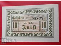 Banknote-Germany-Saxony-Island of Jut-10 Pfennig 1920