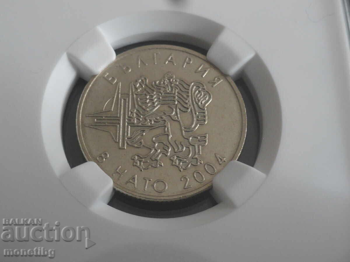 Bulgaria 2004 - 50 stotinki ''NATO'' NGC MS64 - 5 Bulgaria 2004 - 50 stotinki ''NATO'' NGC MS64 - 5