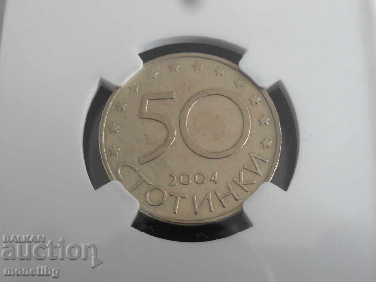 Bulgaria 2004 - 50 stotinki ''NATO'' NGC MS64 - 6 Bulgaria 2004 - 50 stotinki ''NATO'' NGC MS64 - 6