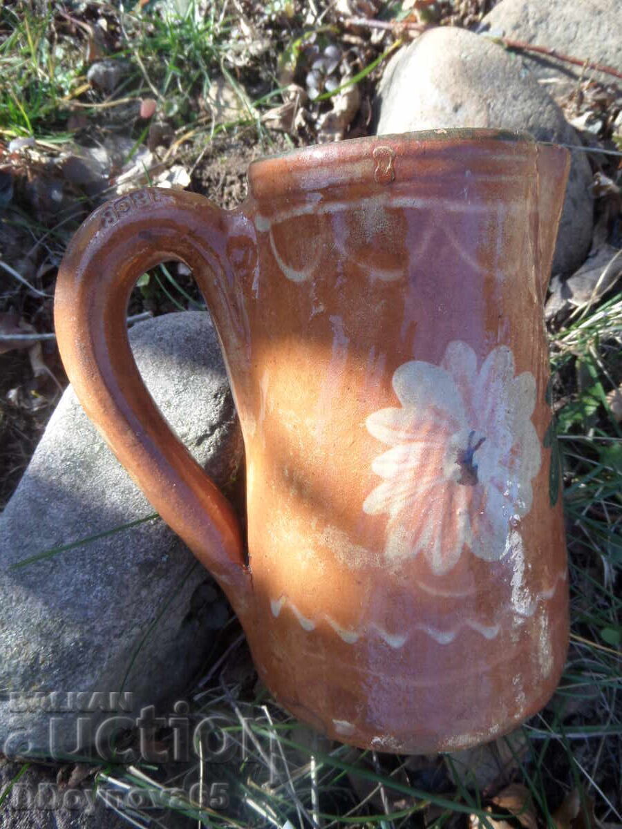 Berkovska ceramics - wine jug with price 40.00 BGN | € 20.45 Berkovska ceramics - wine jug with price 40.00 BGN | € 20.45