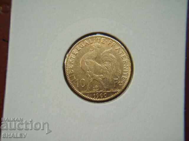 10 Francs 1900 France - XF/AU (gold) with price 859.89 BGN | € 439.65 10 Francs 1900 France - XF/AU (gold) with price 859.89 BGN | € 439.65
