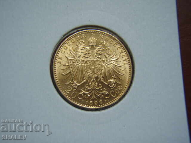 Delivery of 20 Corona 1896 Austria (20 corona Austria) / 1 - AU (gold)