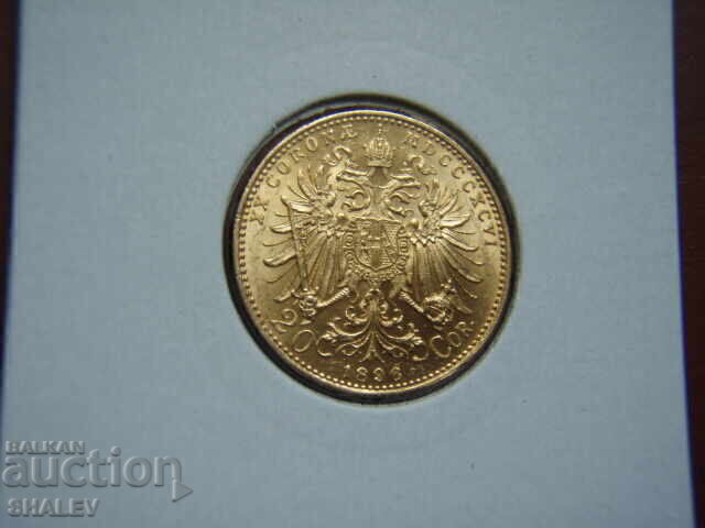 20 Corona 1896 Austria (20 corona Austria) / 1 - AU (gold)