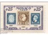 1960. Monaco. 75 years since the first stamp of Monaco. CURIOSITY!