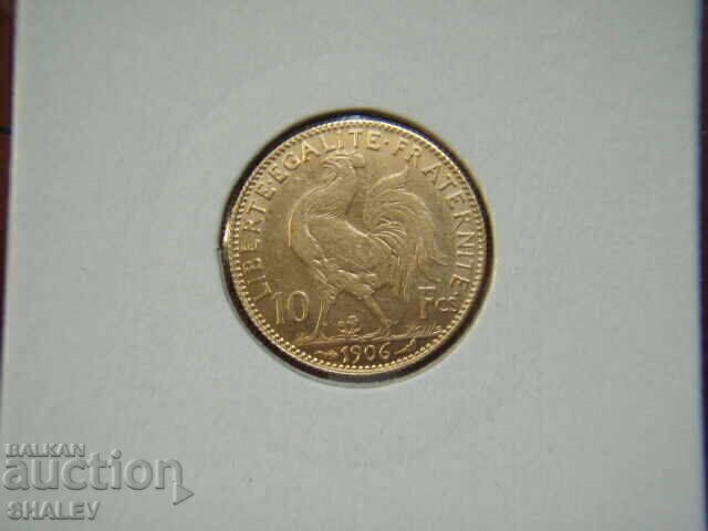 10 Francs 1906 France - XF/AU (gold) 10 Francs 1906 France - XF/AU (gold)