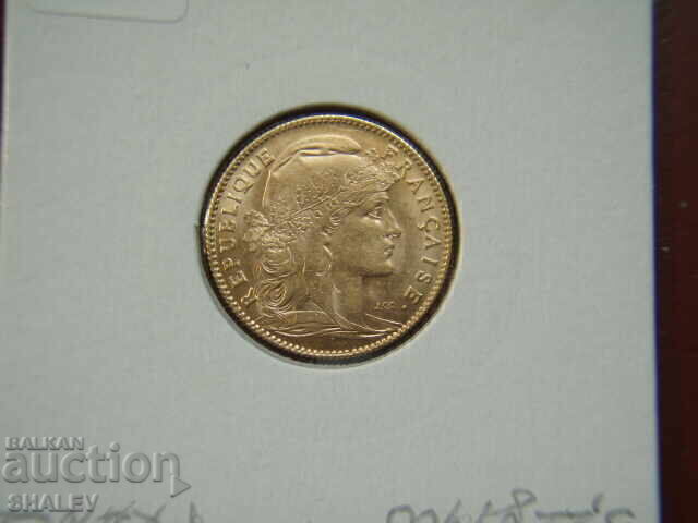 10 Francs 1907 France - XF/AU (gold) - 5 10 Francs 1907 France - XF/AU (gold) - 5
