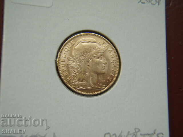 10 Francs 1907 France - XF/AU (gold) - 6 10 Francs 1907 France - XF/AU (gold) - 6