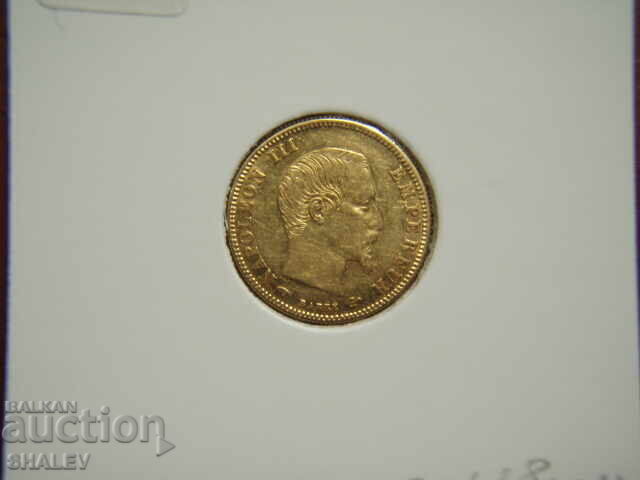 5 Francs 1859 A France - AU+ (Gold) - 6 5 Francs 1859 A France - AU+ (Gold) - 6