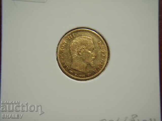 5 Francs 1859 A France - AU+ (Gold) - 7 5 Francs 1859 A France - AU+ (Gold) - 7