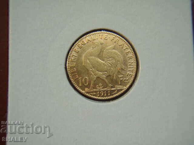Auction  10 Francs 1912 France - XF/AU (gold)