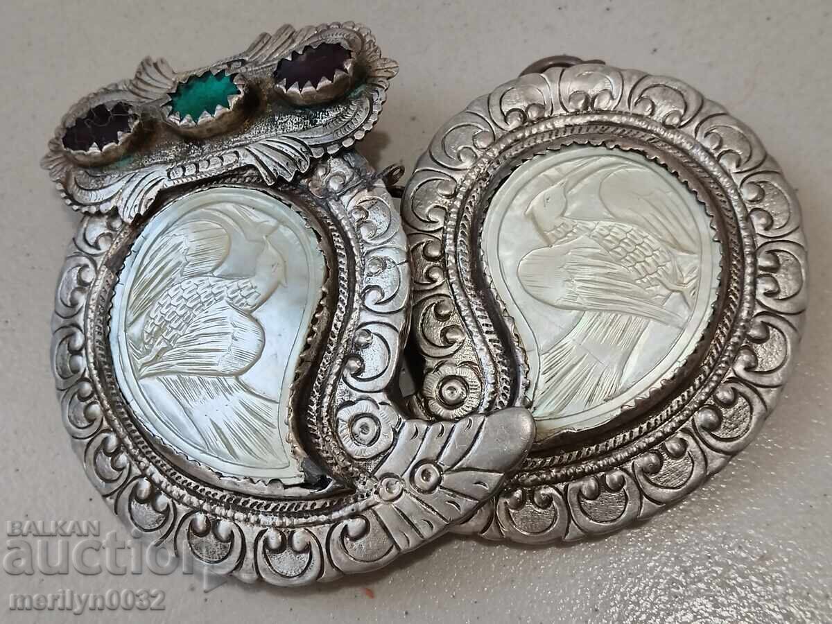 Delivery of Mid 19th century silver pafts with mother-of-pearl in pafta jewelry